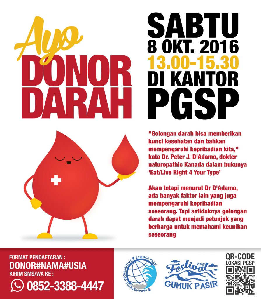 Donor Darah di Kantor PGSP | Parangtritis Geomaritime Science Park